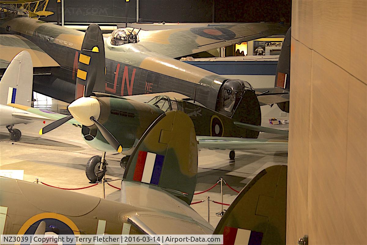 NZ3039, Curtiss P-40E Kittyhawk C/N Not found NZ3039, Displayed at the Museum of Transport and Technology (MOTAT) in Auckland , New Zealand