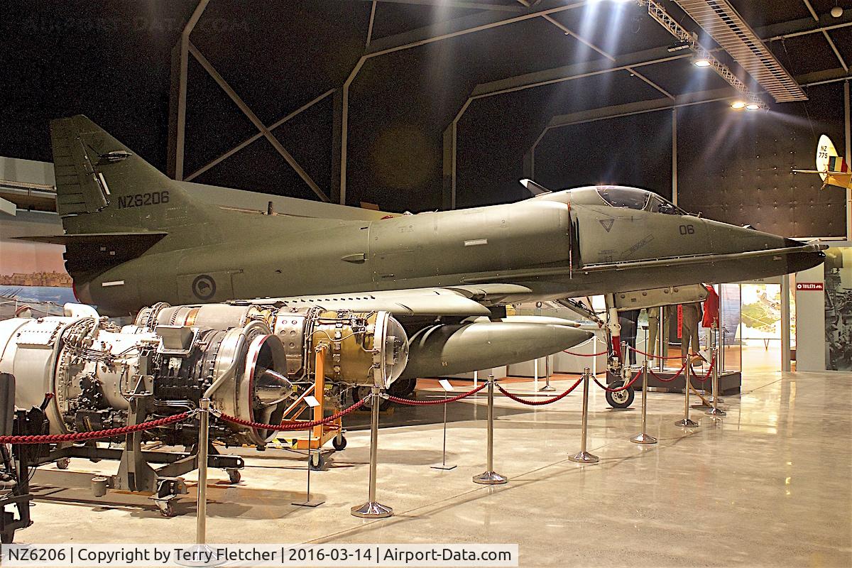 NZ6206, 1970 McDonnell Douglas A-4K Skyhawk C/N 14089, Displayed at the Museum of Transport and Technology (MOTAT) in Auckland , New Zealand