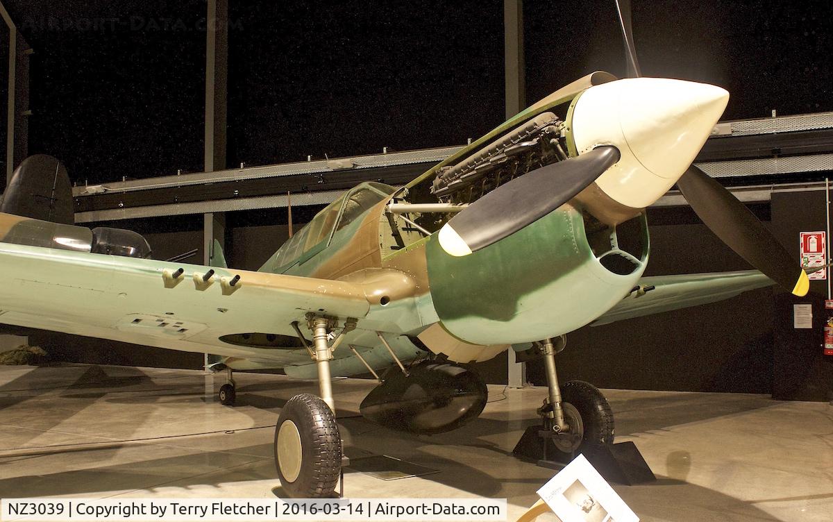 NZ3039, Curtiss P-40E Kittyhawk C/N Not found NZ3039, Displayed at the Museum of Transport and Technology (MOTAT) in Auckland , New Zealand