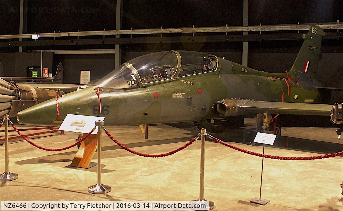 NZ6466, 1991 Aermacchi MB-339CB C/N 6797/170, Displayed at the Museum of Transport and Technology (MOTAT) in Auckland , New Zealand