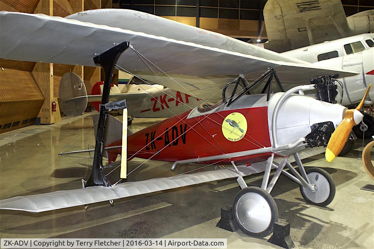 ZK-ADV, 1934 Tui Sports  C/N Not found ZK-ADV, Displayed at the Museum of Transport and Technology (MOTAT) in Auckland , New Zealand