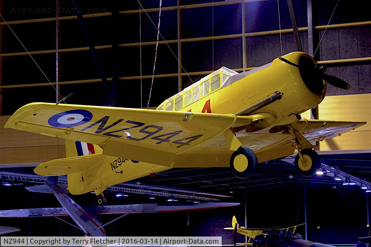 NZ944, North American AT-6 Harvard II C/N 66-2757, Displayed at the Museum of Transport and Technology (MOTAT) in Auckland , New Zealand