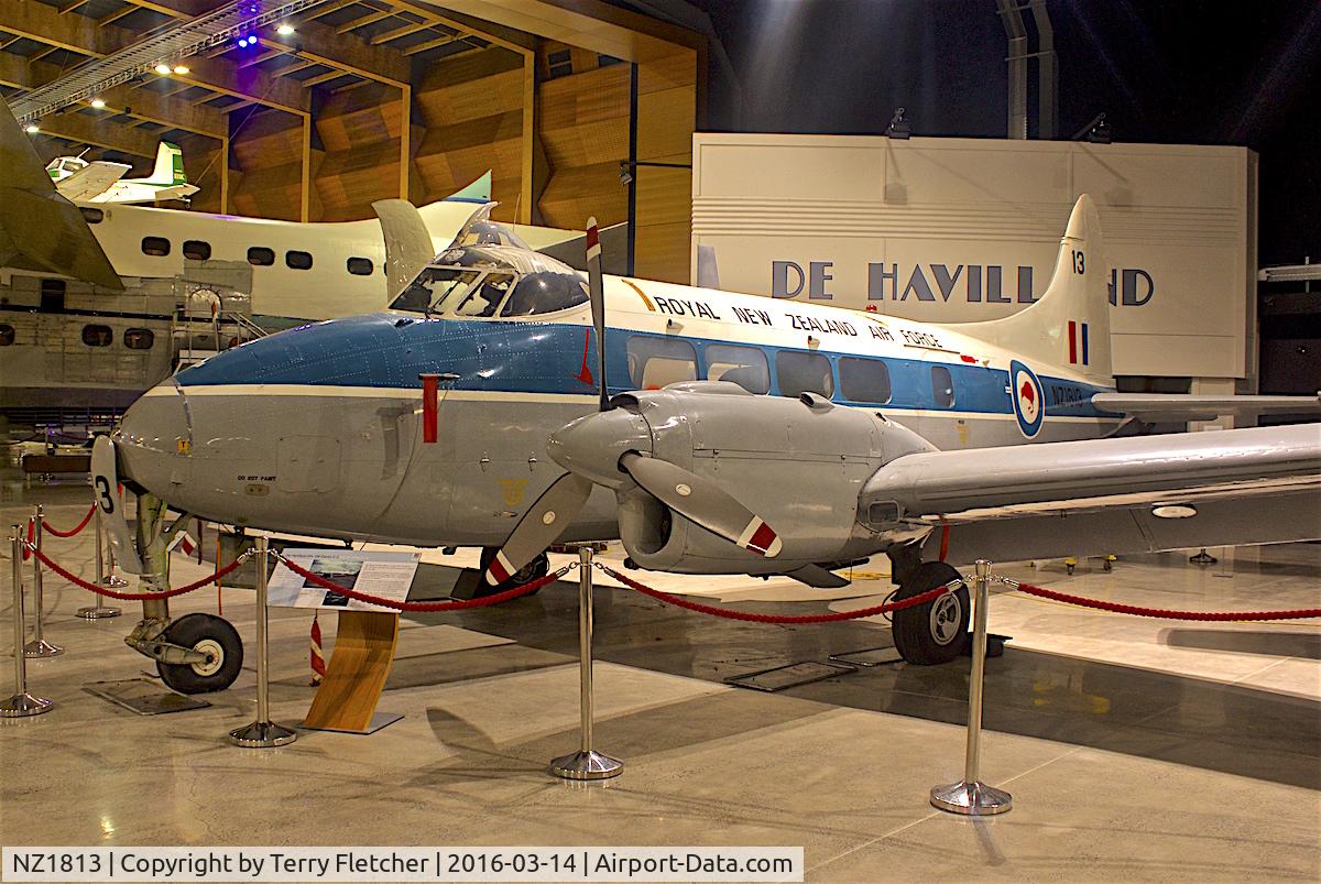 NZ1813, 1952 De Havilland DH.104 Devon C.1 C/N 04396, Displayed at the Museum of Transport and Technology (MOTAT) in Auckland , New Zealand