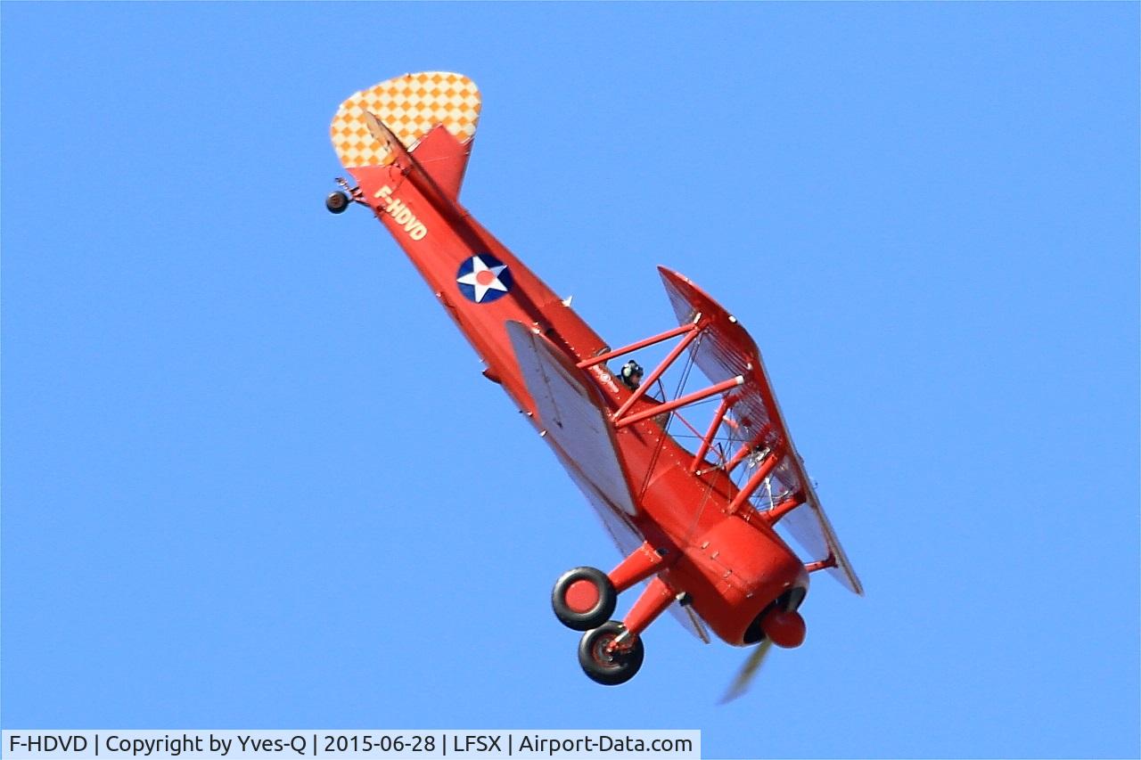 F-HDVD, 1940 Boeing A75N1 (PT-17) C/N 75-940, Boeing A75N1, On display, Luxeuil-St Sauveur Air Base 116 (LFSX) Open day 2015