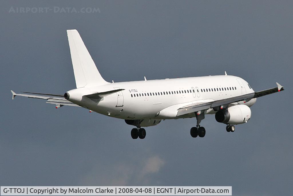 G-TTOJ, 2004 Airbus A320-232 C/N 2157, Airbus_A320-232 on approach to Newcastle Airport, April 2008.