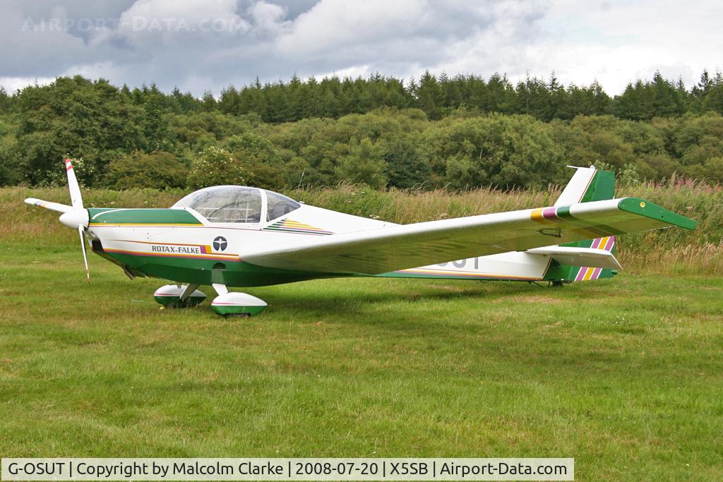 G-OSUT, 1995 Scheibe SF-25C Falke C/N 44588, Scheibe SF25C Falke at The Yorkshire Gliding Club, Sutton Bank, North Yorkshire in 2008.