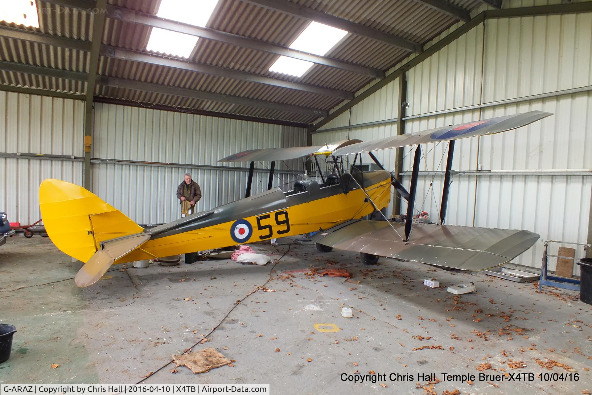 G-ARAZ, 1940 De Havilland DH-82A Tiger Moth II C/N 82867, at Temple Bruer