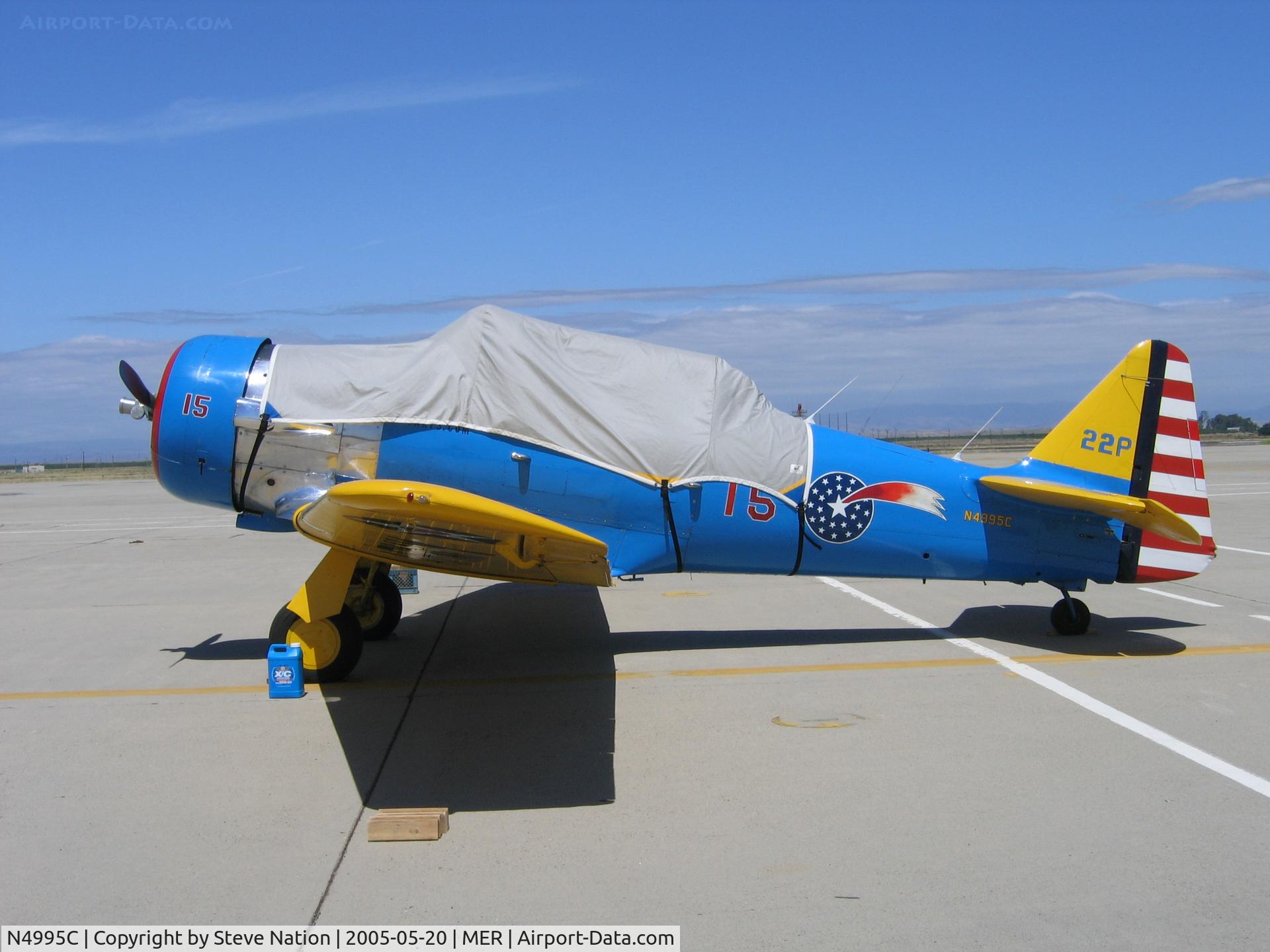 N4995C, 1949 North American T-6G Texan C/N 168-481, T-6G (49-3367) at West Coast Formation Clinic as 22P 