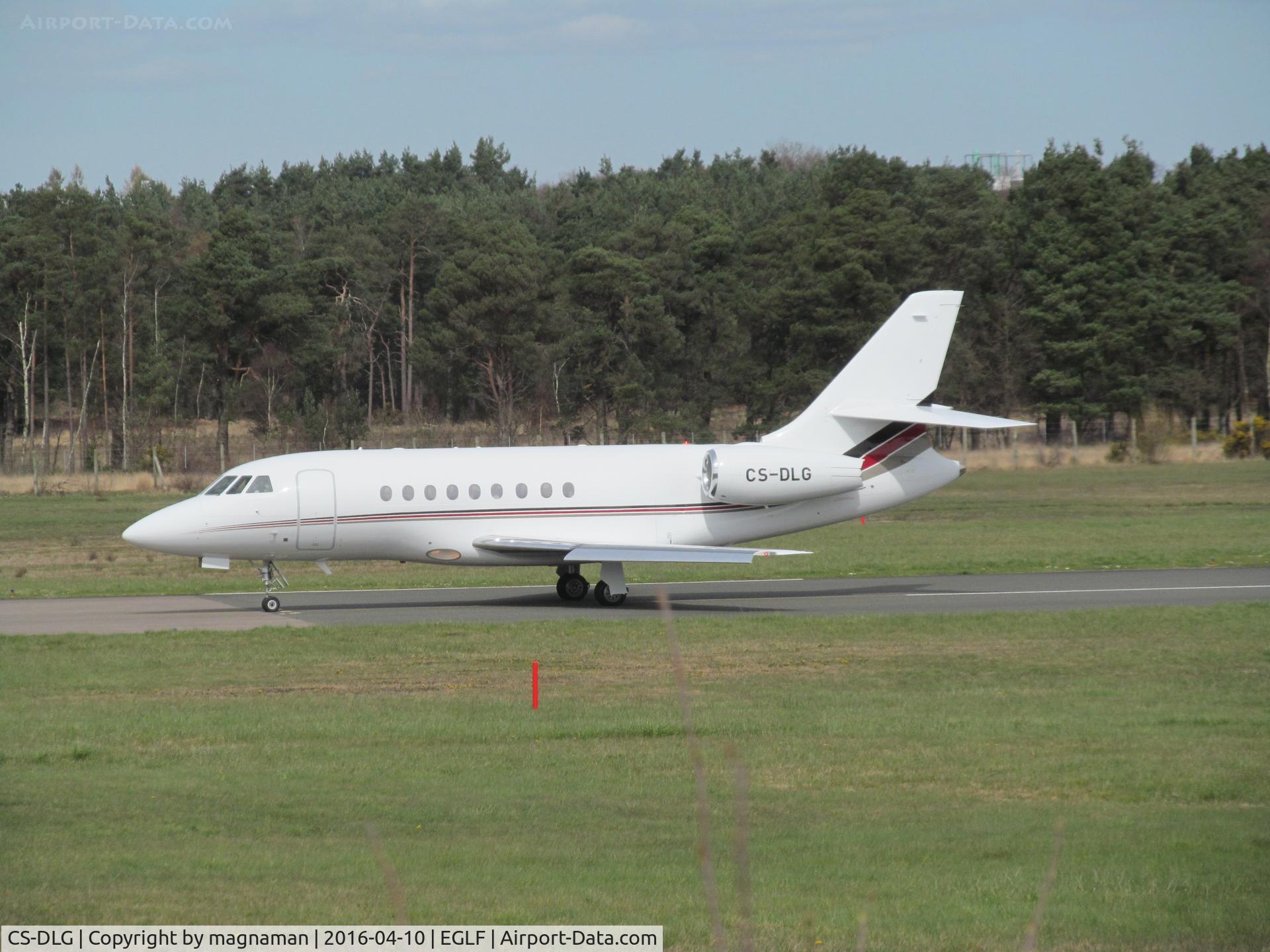 CS-DLG, 2008 Dassault Falcon 2000EX C/N 144, about to leave biz hub farnborough