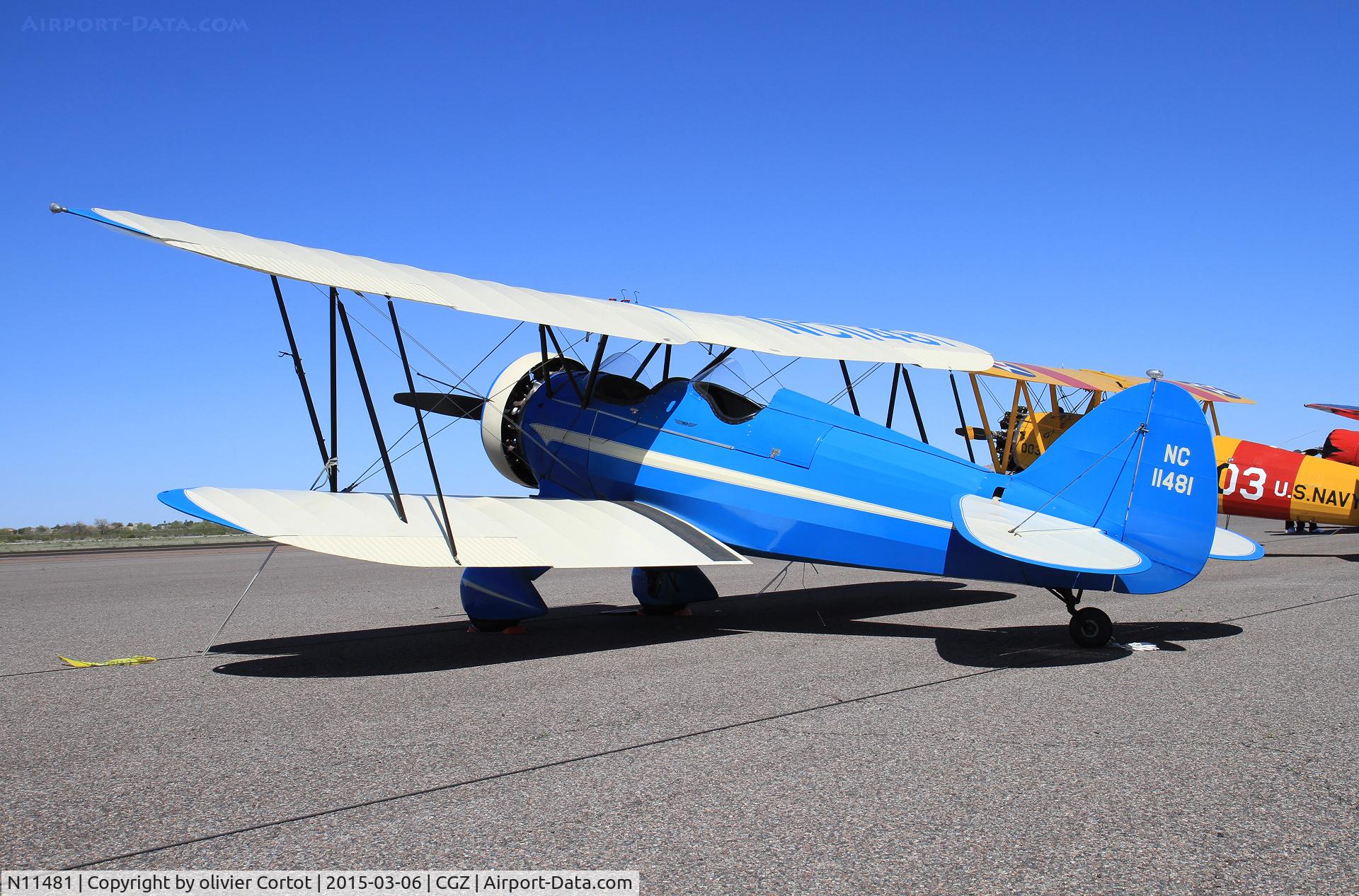 N11481, 1931 Waco QCF C/N 3561, Cactus fly in