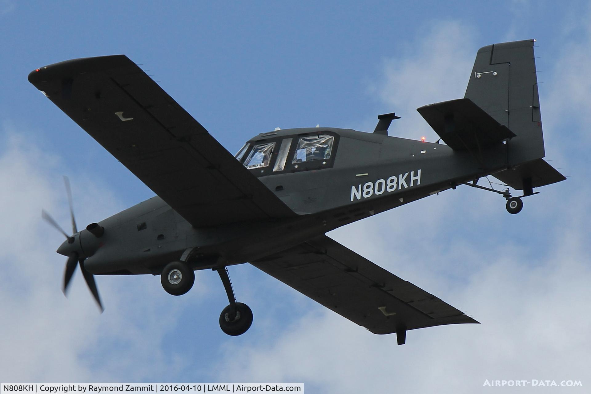 N808KH, 2016 Iomax Thrush S2R-660 C/N T660-108DC, Iomax Thrush S2R-660 N808KH on delivery to the United Arab Emirates Air Force seen here landing in Malta for a night stop.