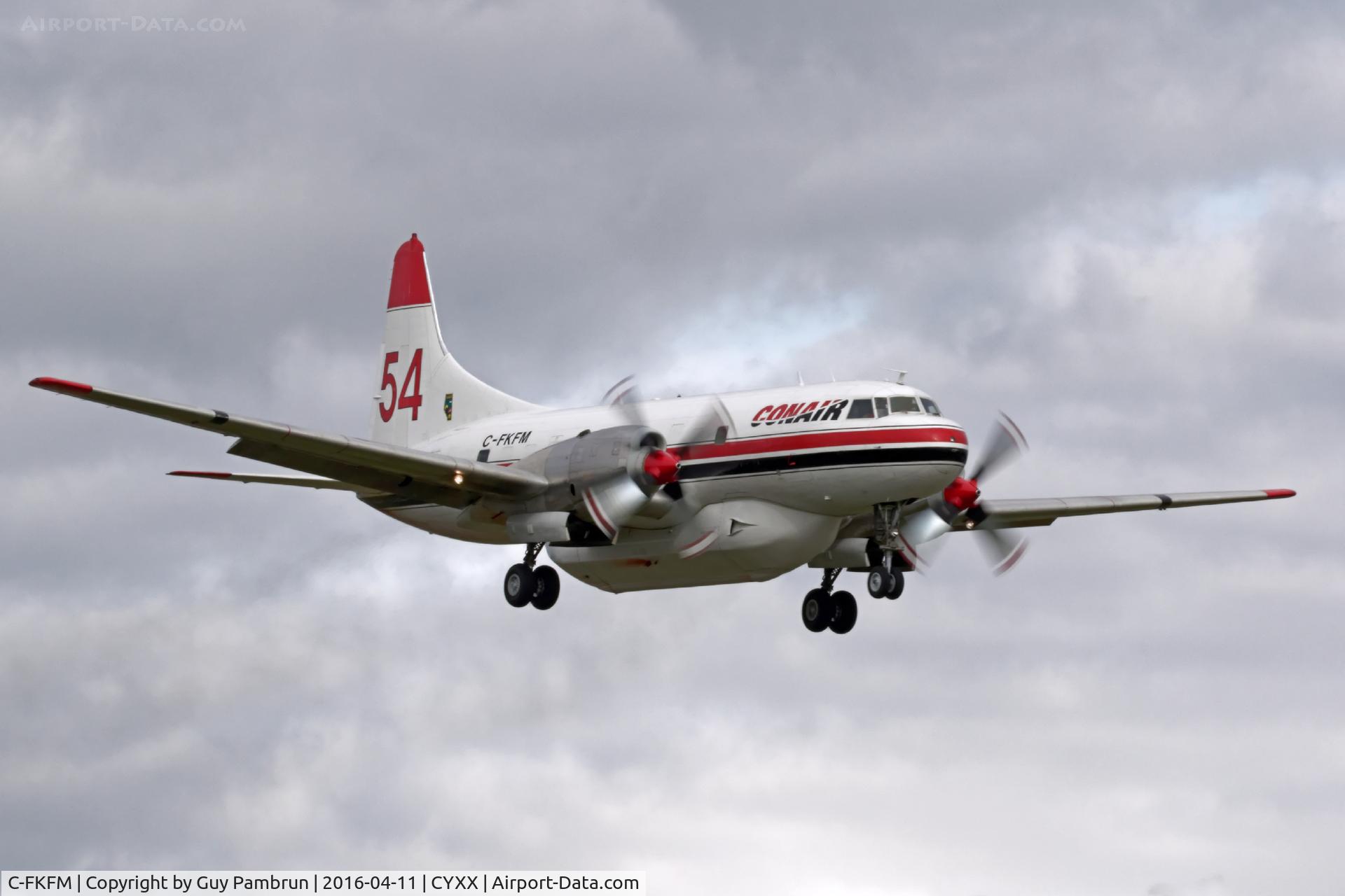 C-FKFM, 1953 Convair CV-580(AT) C/N 70, Landing