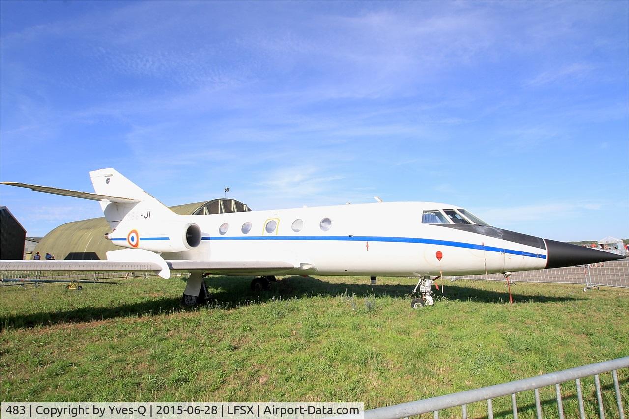 483, 1983 Dassault Mystère/Falcon 20F C/N 483, Dassault Falcon 20SNA, Preserved at Luxeuil-St Sauveur Air Base 116(LFSX). Open day 2015