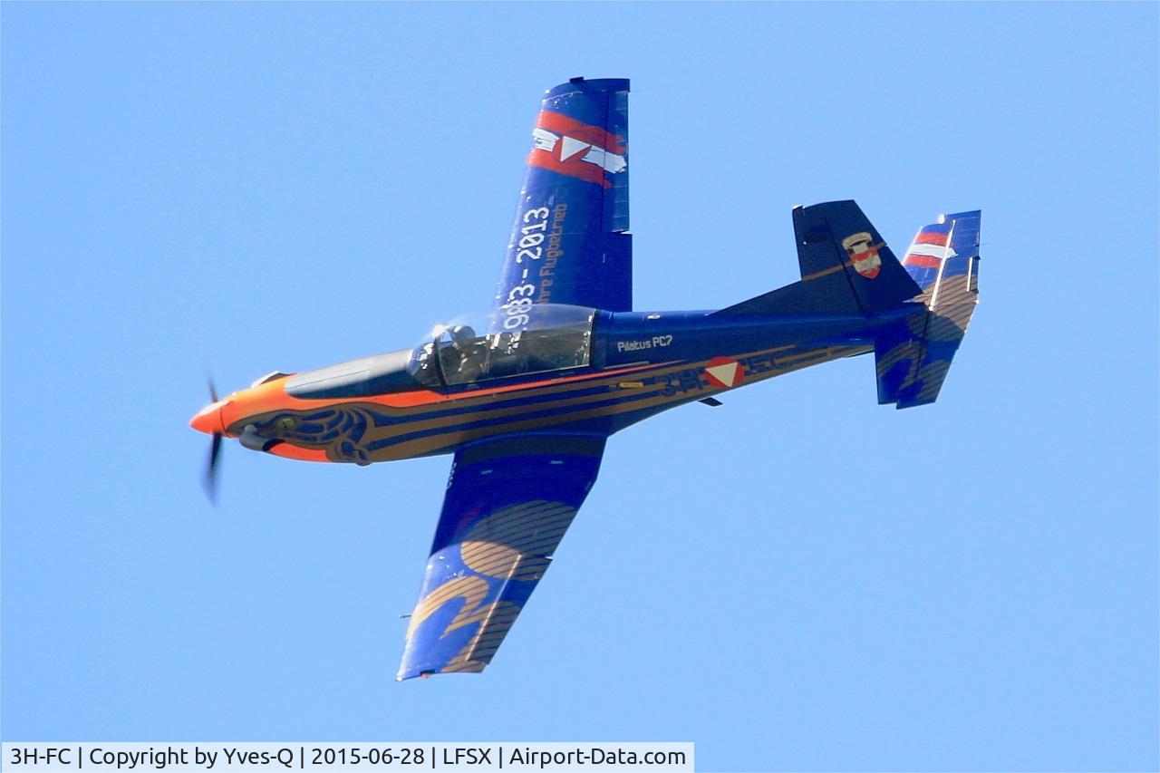 3H-FC, Pilatus PC-7 Turbo Trainer C/N 414, Pilatus PC-7 Turbo Trainer, On display, Luxeuil-St Sauveur Air Base 116 (LFSX) Air show 2015