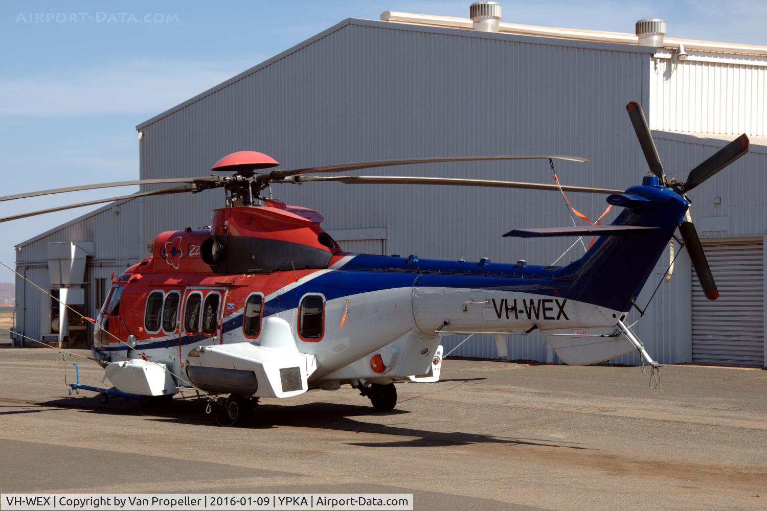 VH-WEX, 2010 Eurocopter EC225 LP Super Puma C/N 2775, Eurocopter EC225LP Super Puma at Karratha airport, Western Australia