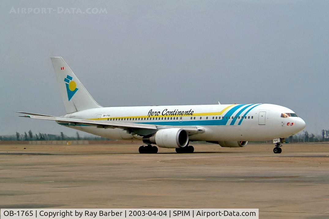 OB-1765, 1989 Boeing 767-2Q8/ER C/N 24448, Boeing 767-2Q8ER [24448] (Aero Continente) Lima-Jorge Chavez Int'l~OB 04/04/2003