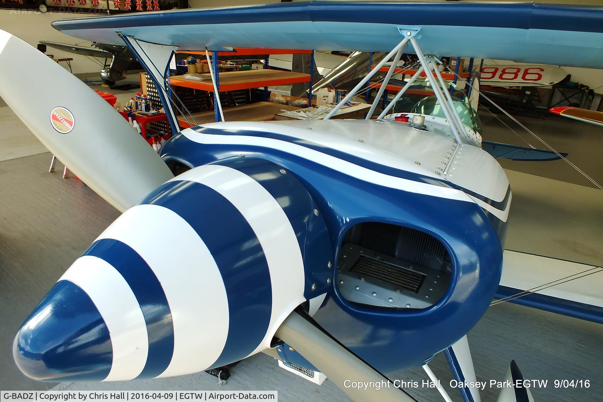 G-BADZ, 1972 Aerotek Pitts S-2A Special C/N 2038, at Oaksey Park