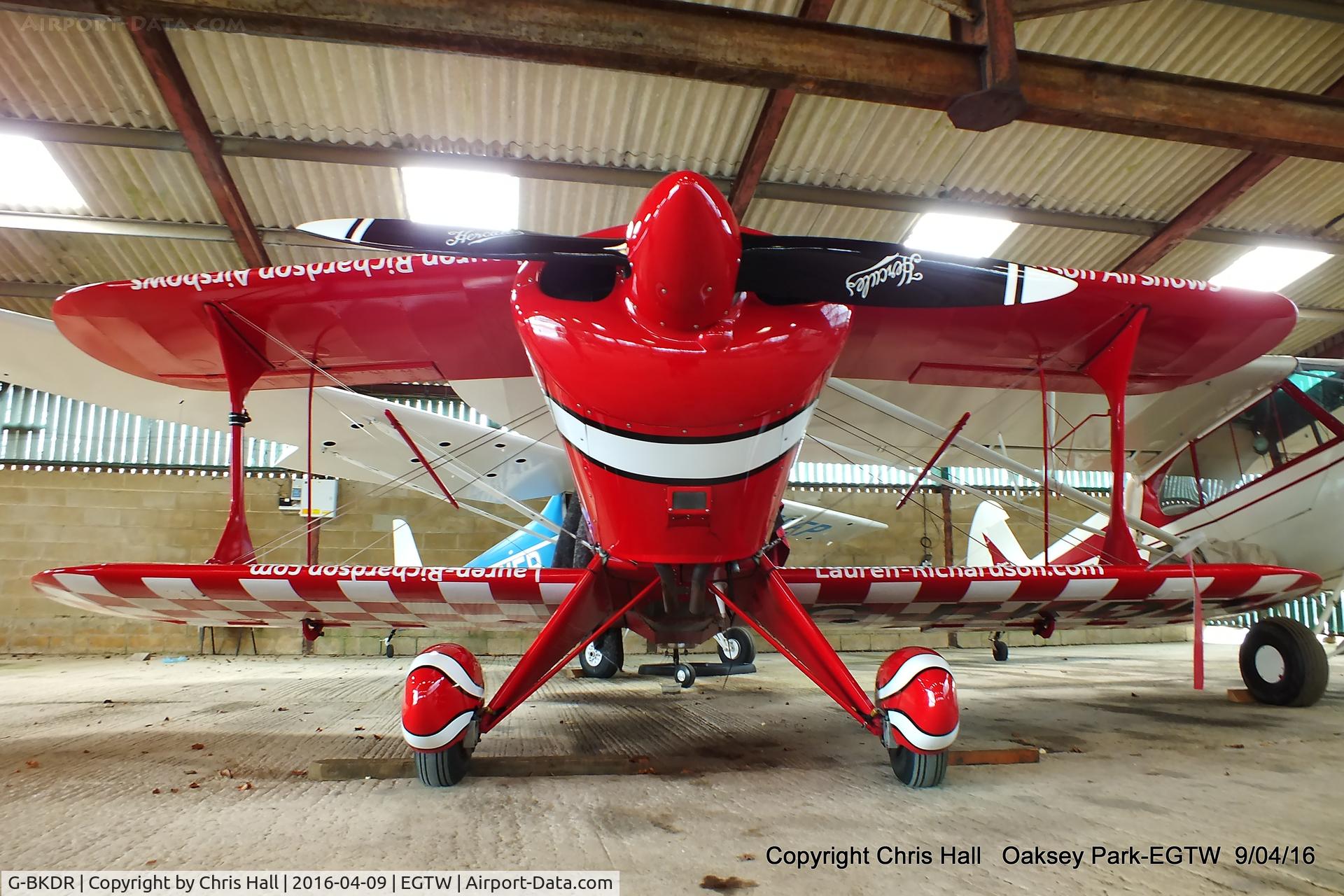 G-BKDR, 1982 Pitts S-1S Special C/N PFA 009-10654, at Oaksey Park