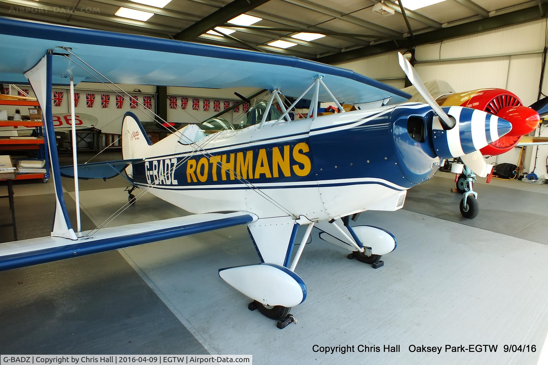 G-BADZ, 1972 Aerotek Pitts S-2A Special C/N 2038, at Oaksey Park