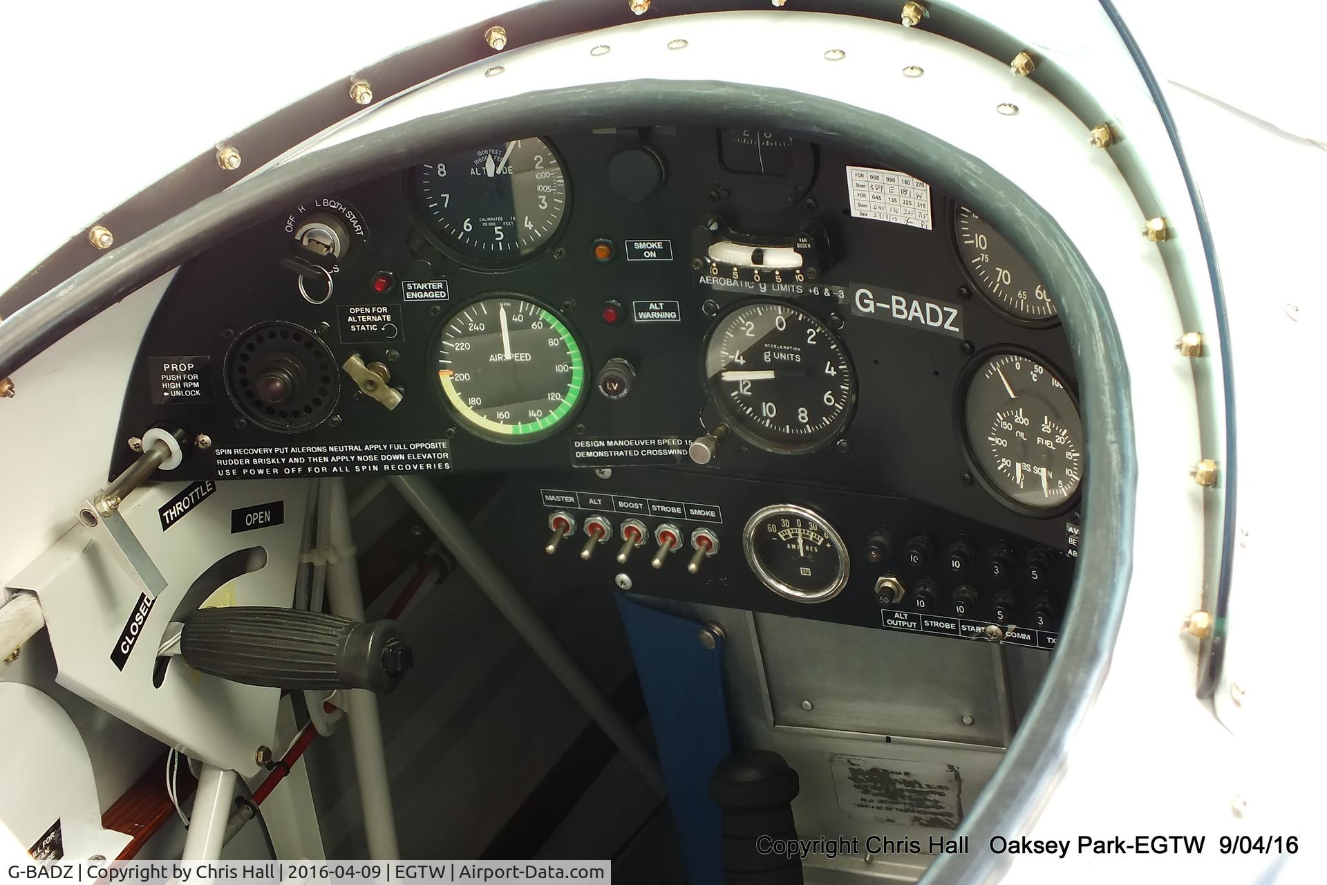 G-BADZ, 1972 Aerotek Pitts S-2A Special C/N 2038, at Oaksey Park