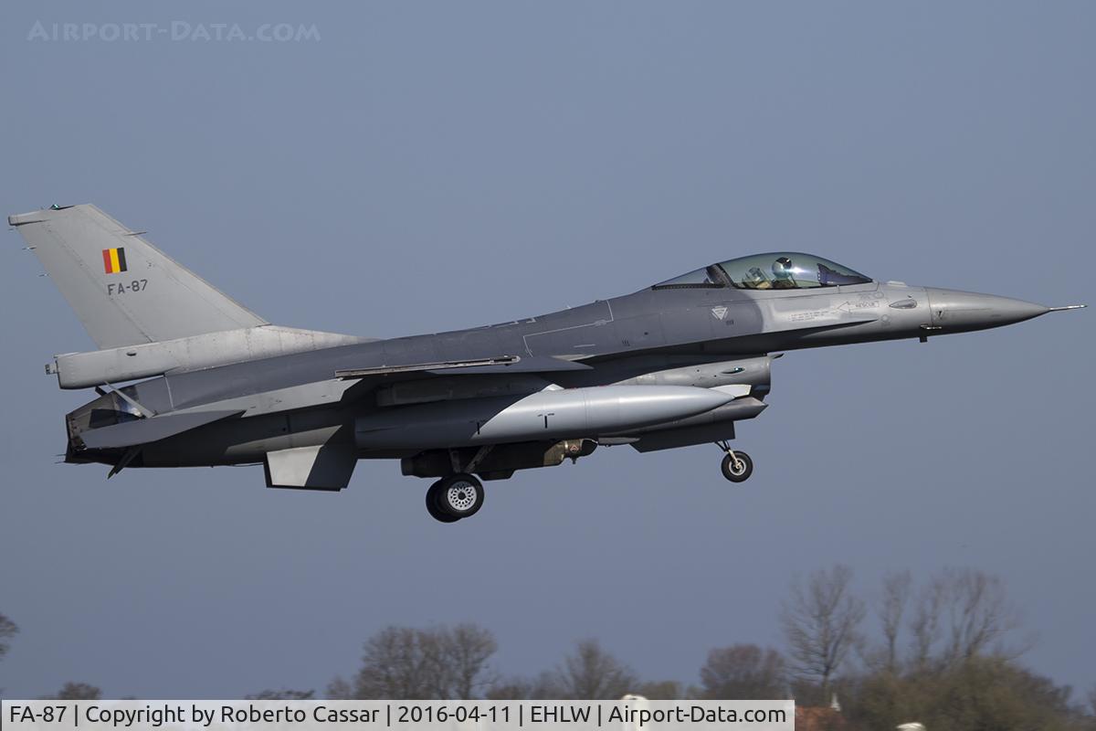 FA-87, SABCA F-16AM Fighting Falcon C/N 6H-87, Frisian Flag 2016