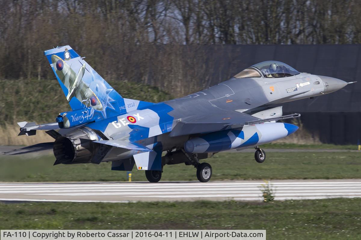 FA-110, SABCA F-16AM Fighting Falcon C/N 6H-110, Frisian Flag 2016