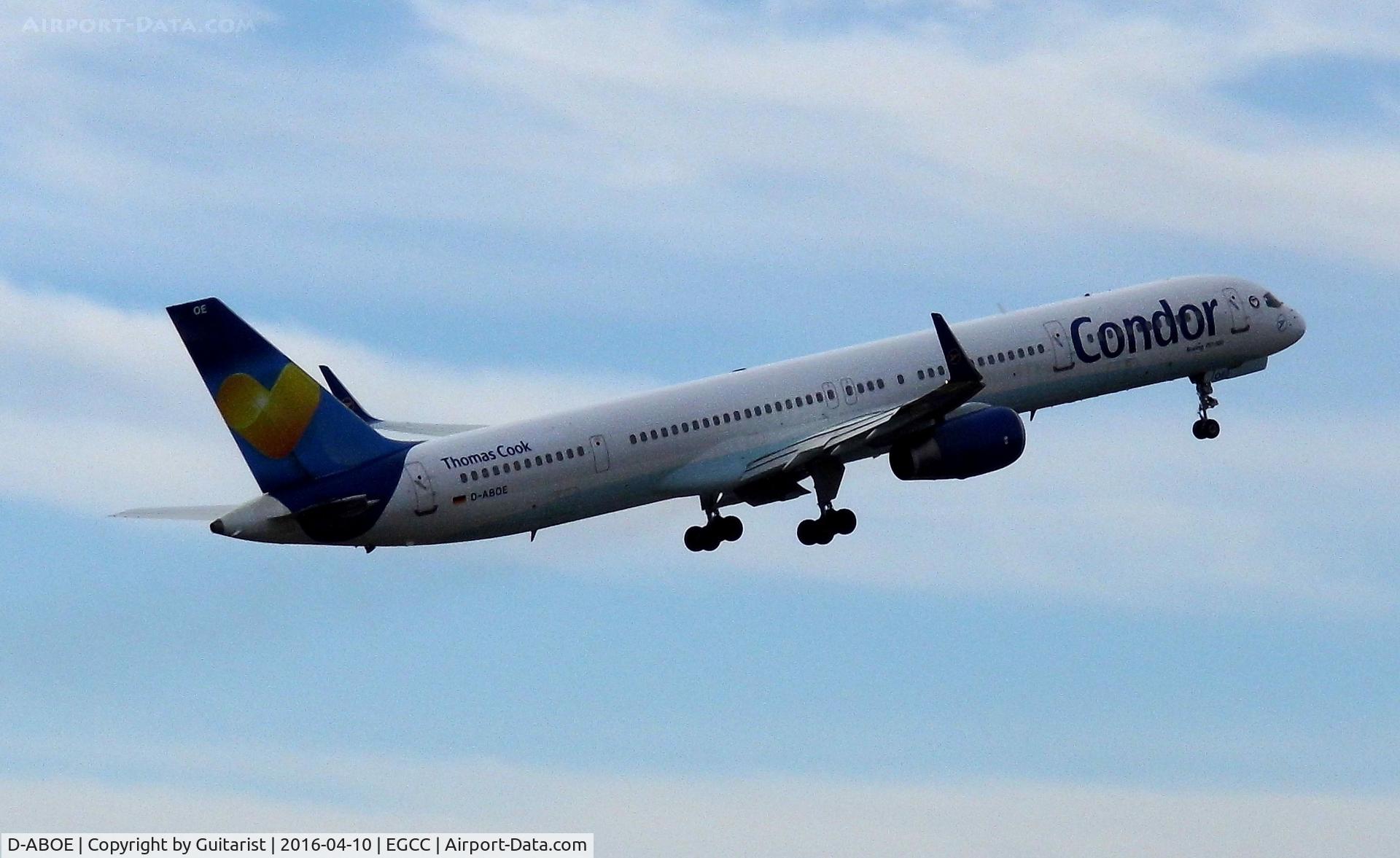 D-ABOE, 1999 Boeing 757-330 C/N 29012, At Manchester