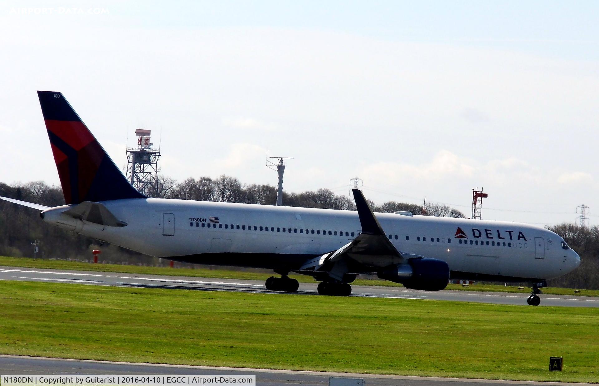 N180DN, 1992 Boeing 767-332 C/N 25985, At Manchester