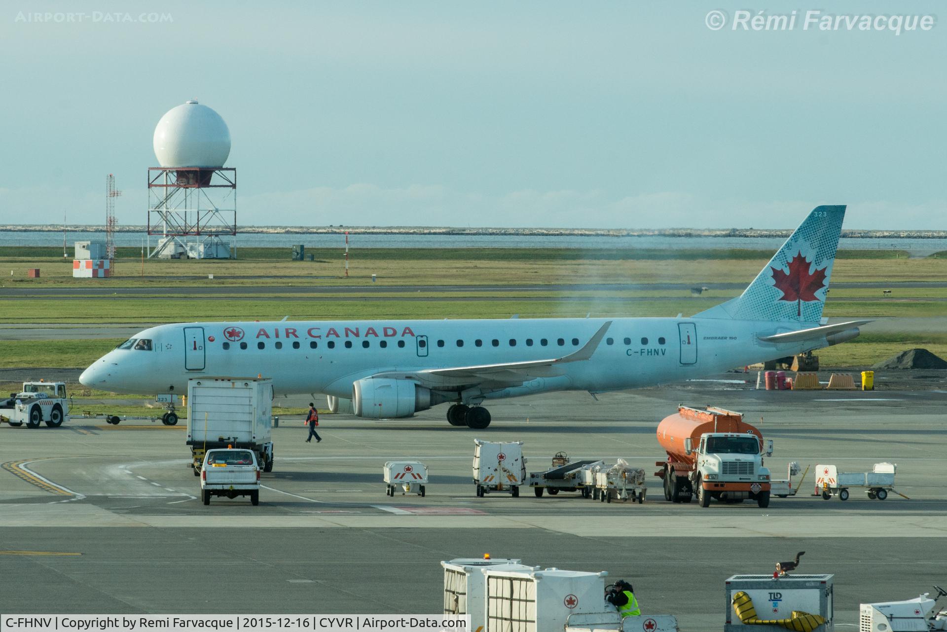 C-FHNV, 2007 Embraer 190AR (ERJ-190-100IGW) C/N 19000075, Taxiing for take-off, south runway.