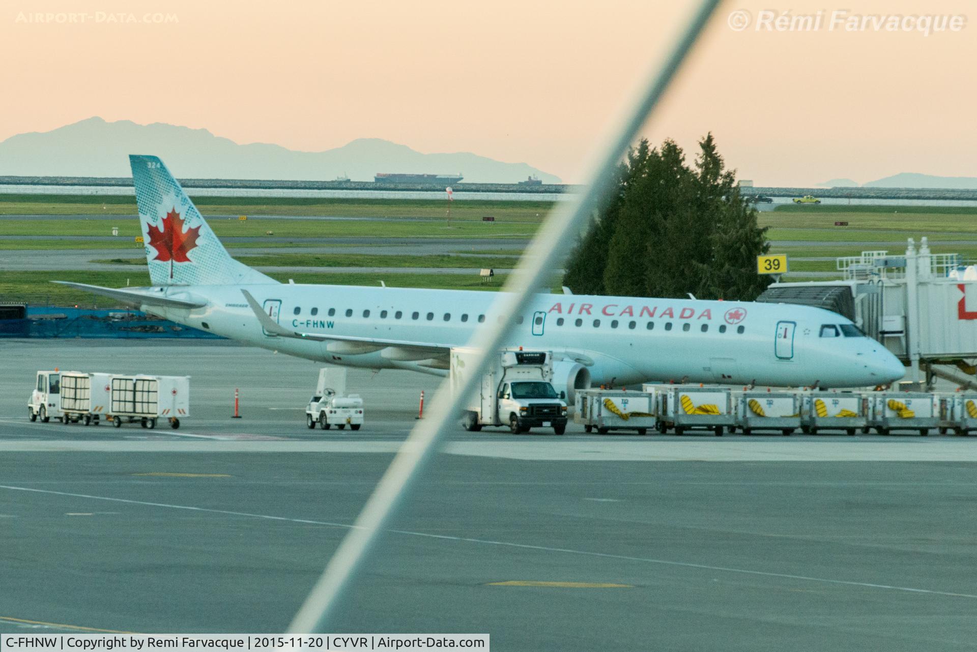 C-FHNW, 2007 Embraer 190AR (ERJ-190-100IGW) C/N 19000077, At domestic terminal.