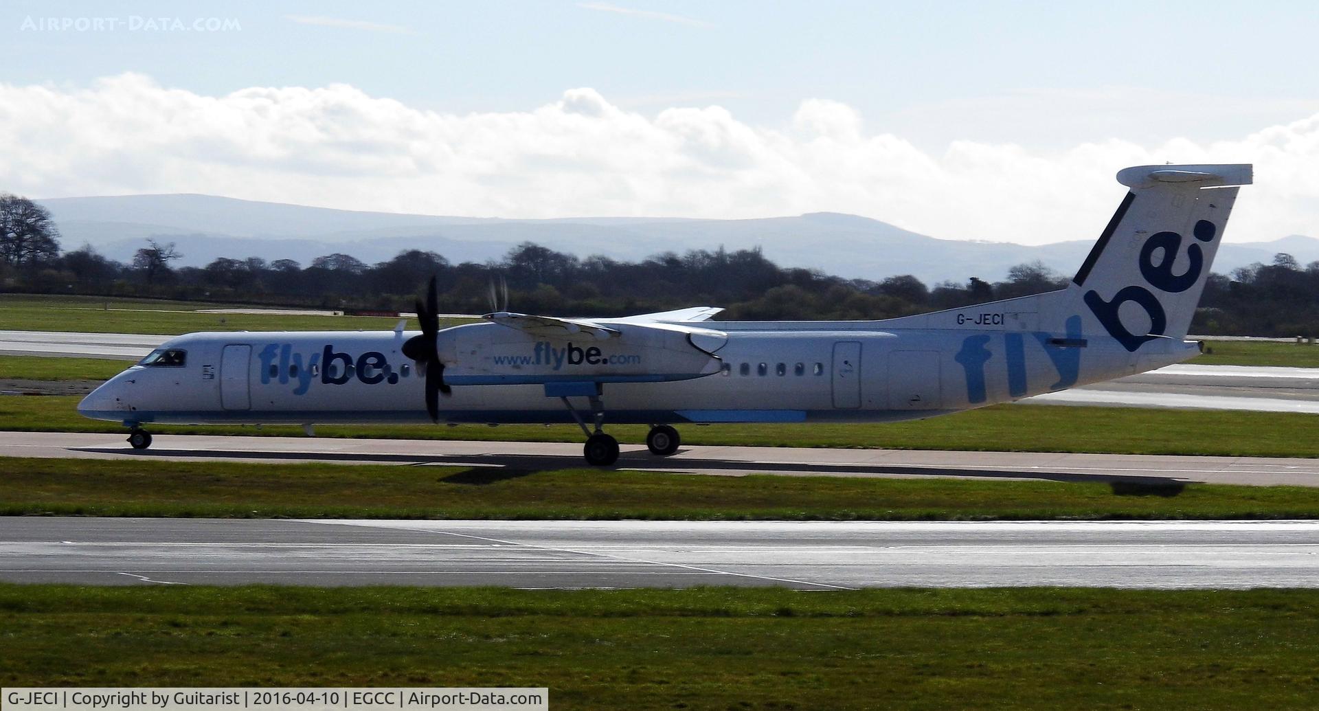 G-JECI, 2005 De Havilland Canada DHC-8-402Q Dash 8 C/N 4105, At Manchester