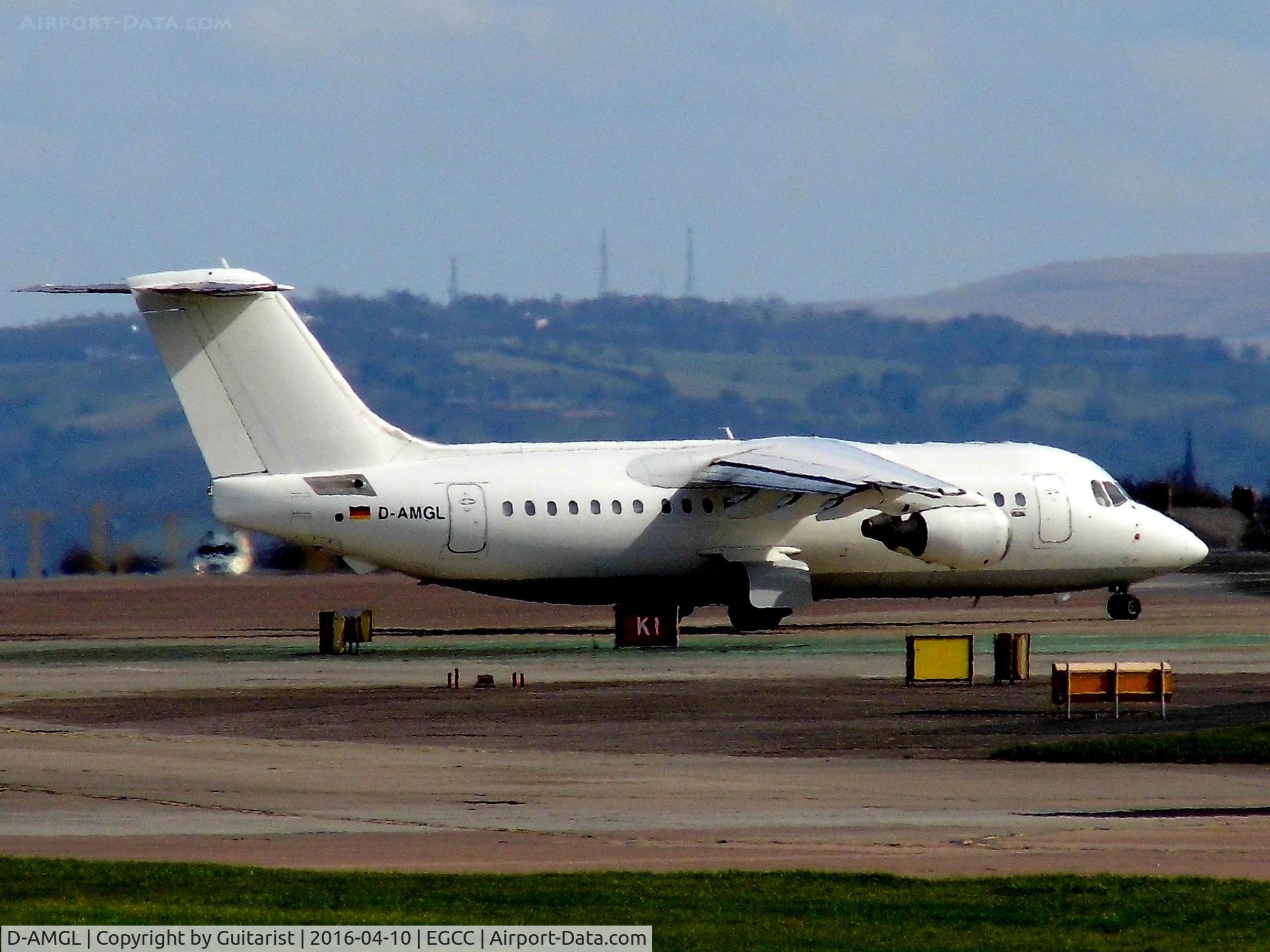 D-AMGL, 1986 British Aerospace BAe.146-200 C/N E2055, At Manchester