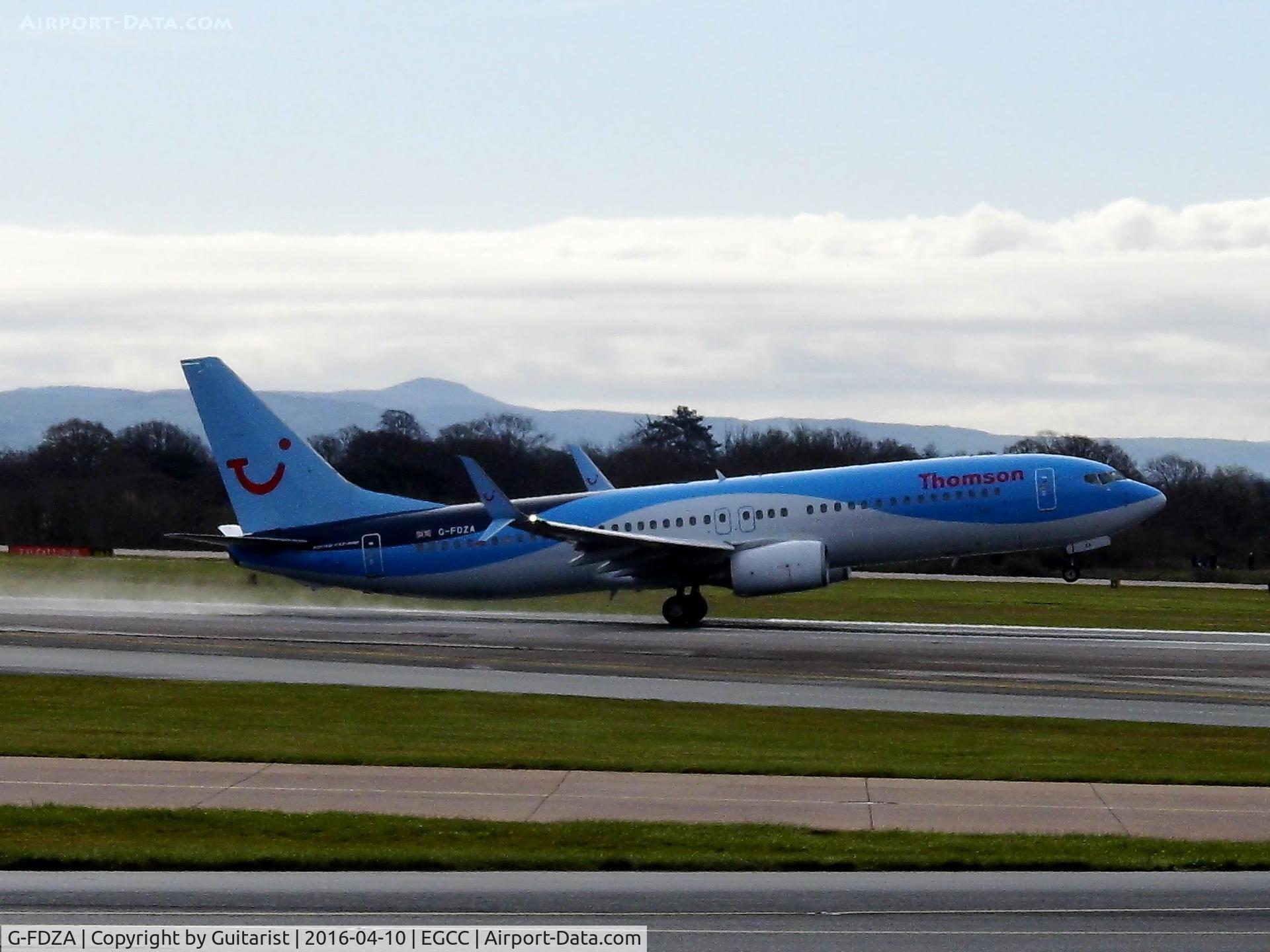 G-FDZA, 2007 Boeing 737-8K5 C/N 35134, At Manchester