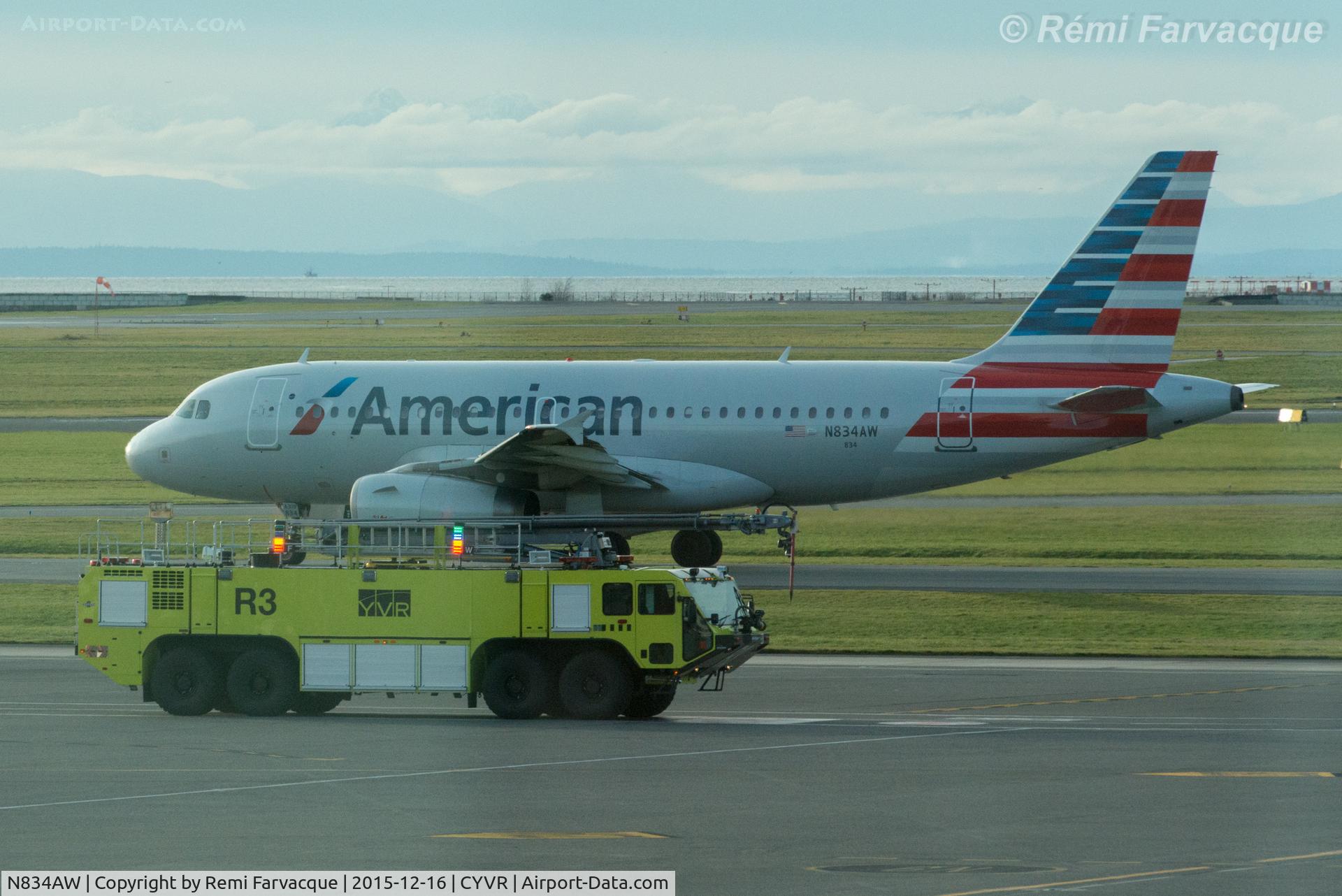 N834AW, 2004 Airbus A319-132 C/N 2302, Taxiing for take-off, south runway.