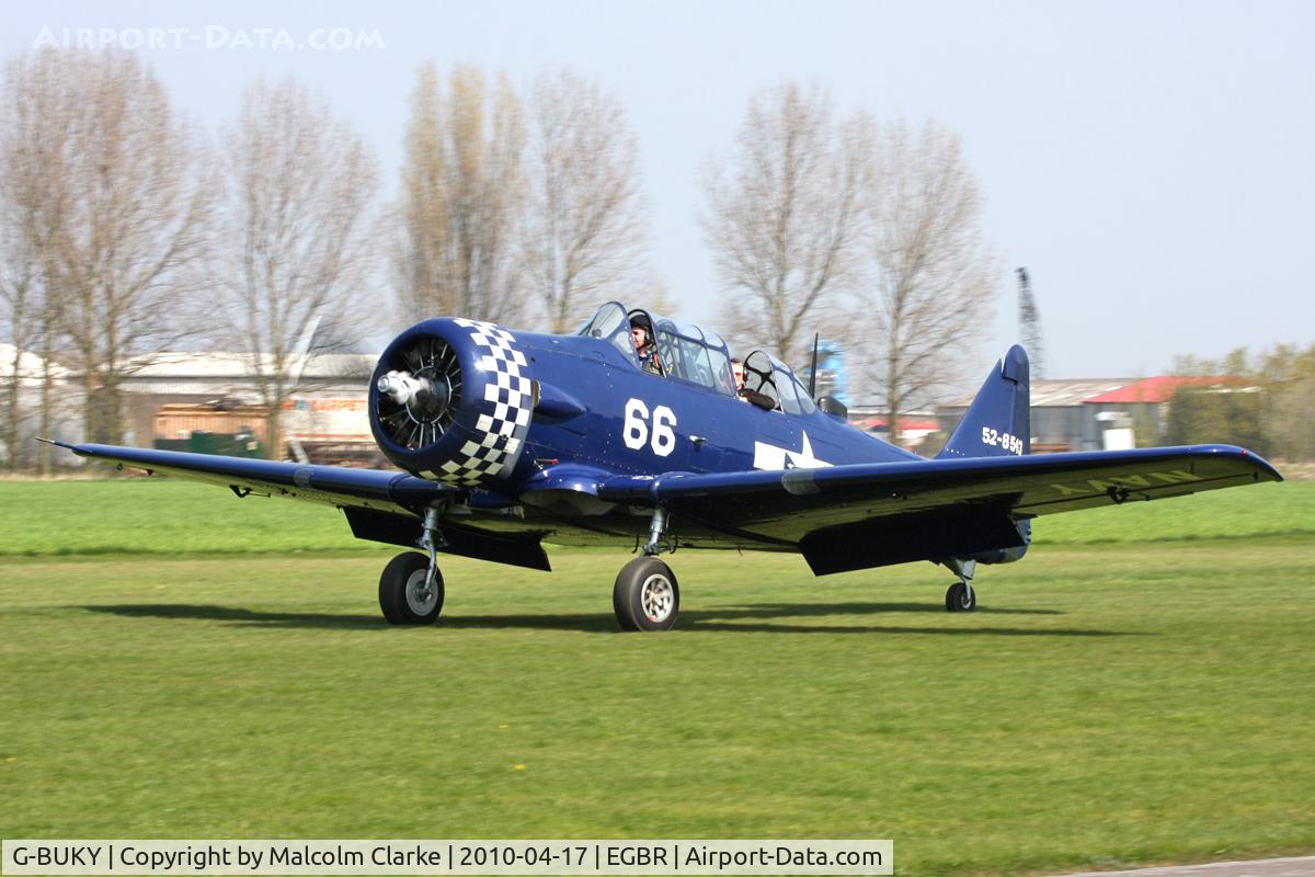 G-BUKY, 1952 Canadian Car & Foundry T-6H Harvard Mk.4M C/N CCF4-464, Canadian Car & Foundry T-6H Harvard Mk.4M at Breighton Airfield, UK in 2010.