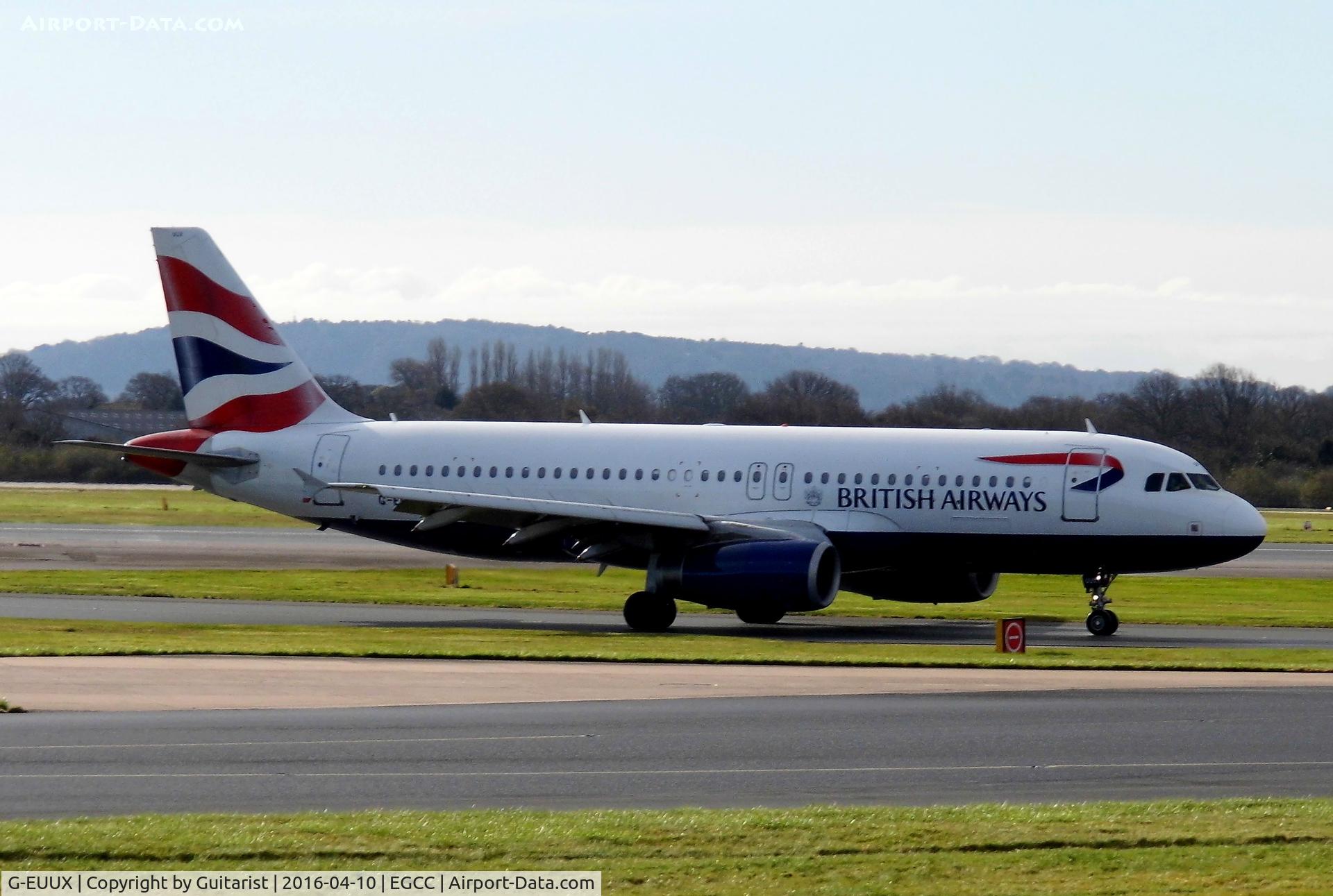 G-EUUX, 2008 Airbus A320-232 C/N 3550, At Manchester