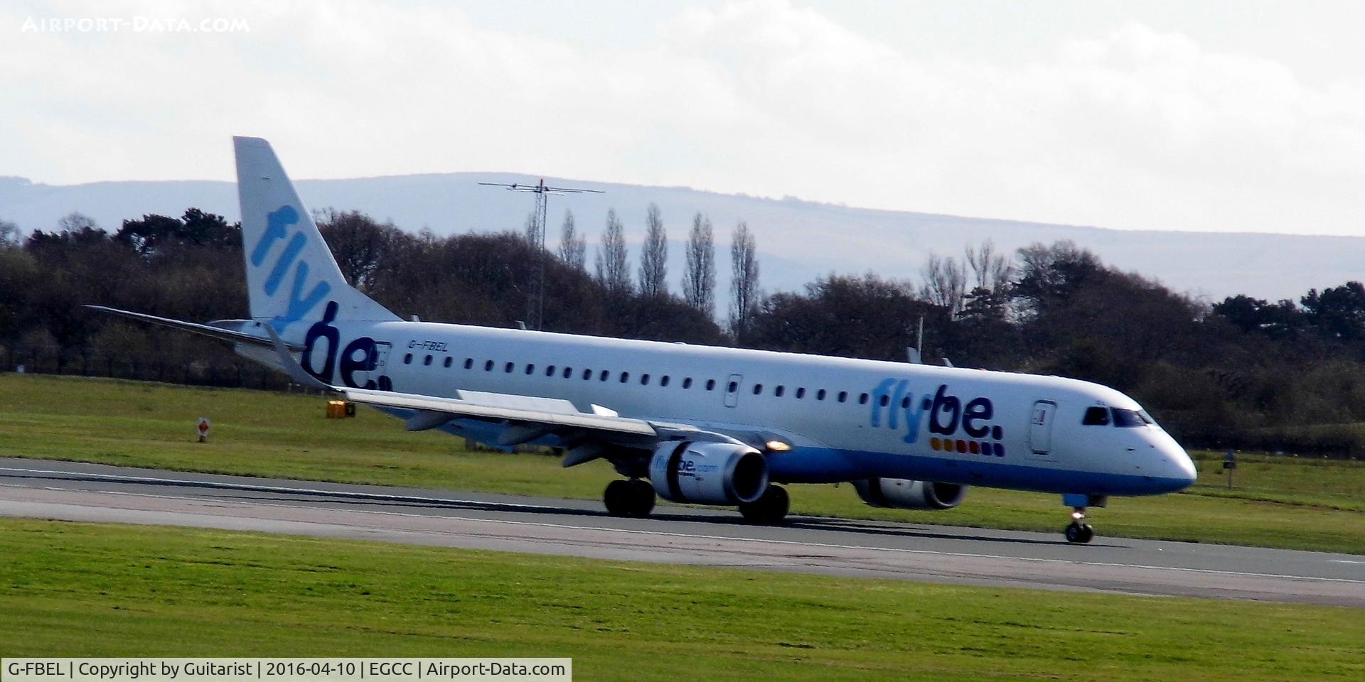 G-FBEL, 2008 Embraer 195LR (ERJ-190-200LR) C/N 19000184, At Manchester