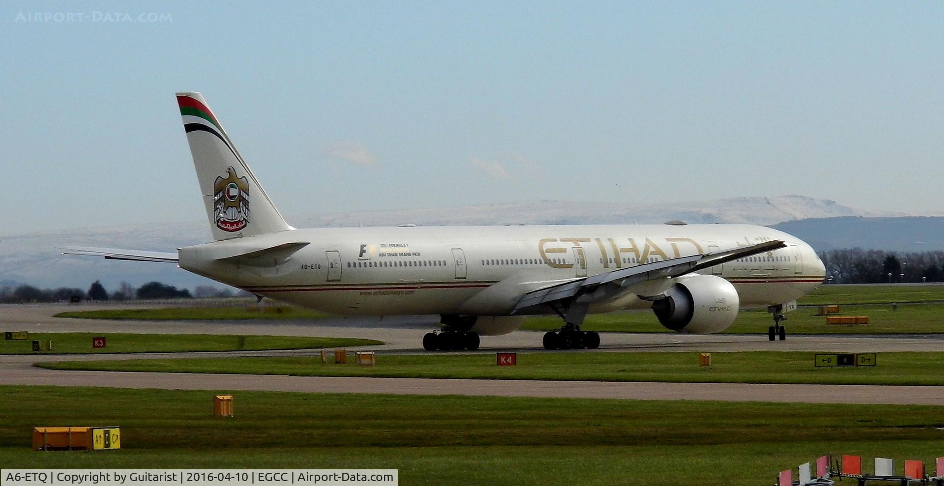 A6-ETQ, 2013 Boeing 777-3FX/ER C/N 41700, At Manchester