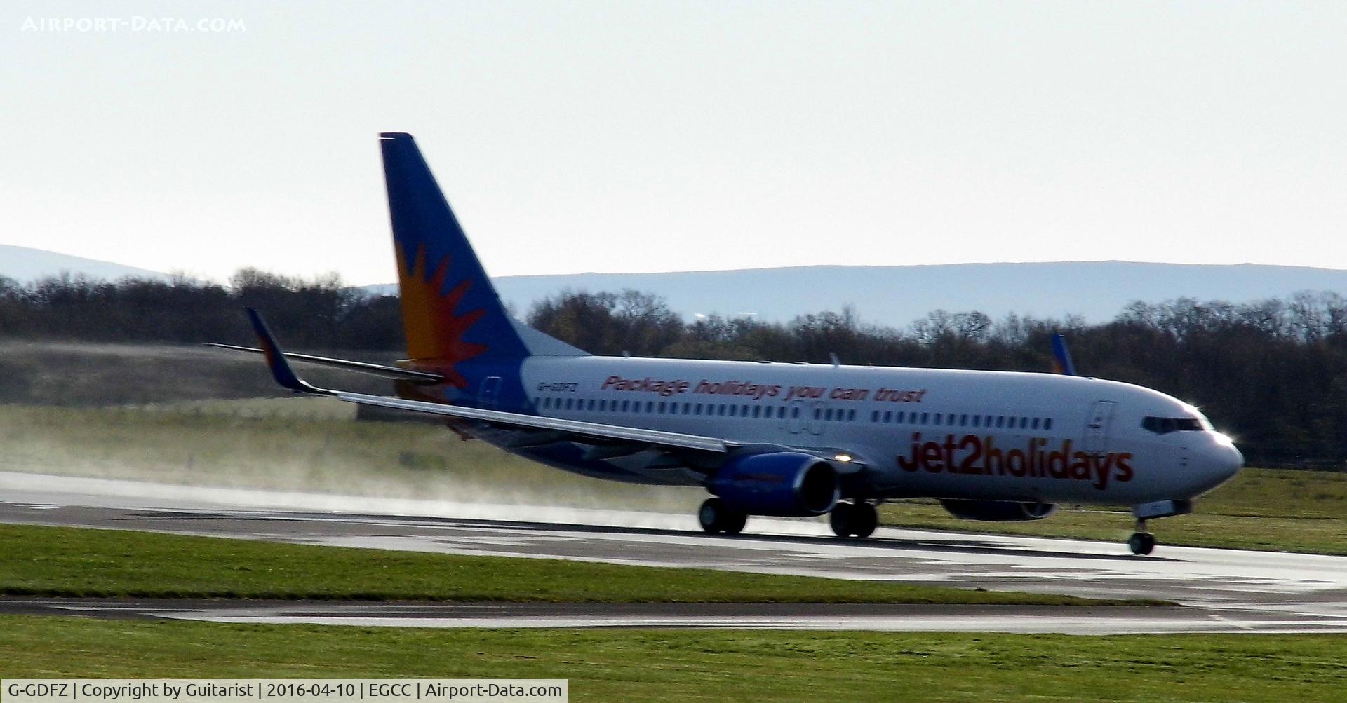 G-GDFZ, 2001 Boeing 737-86Q C/N 30276, At Manchester