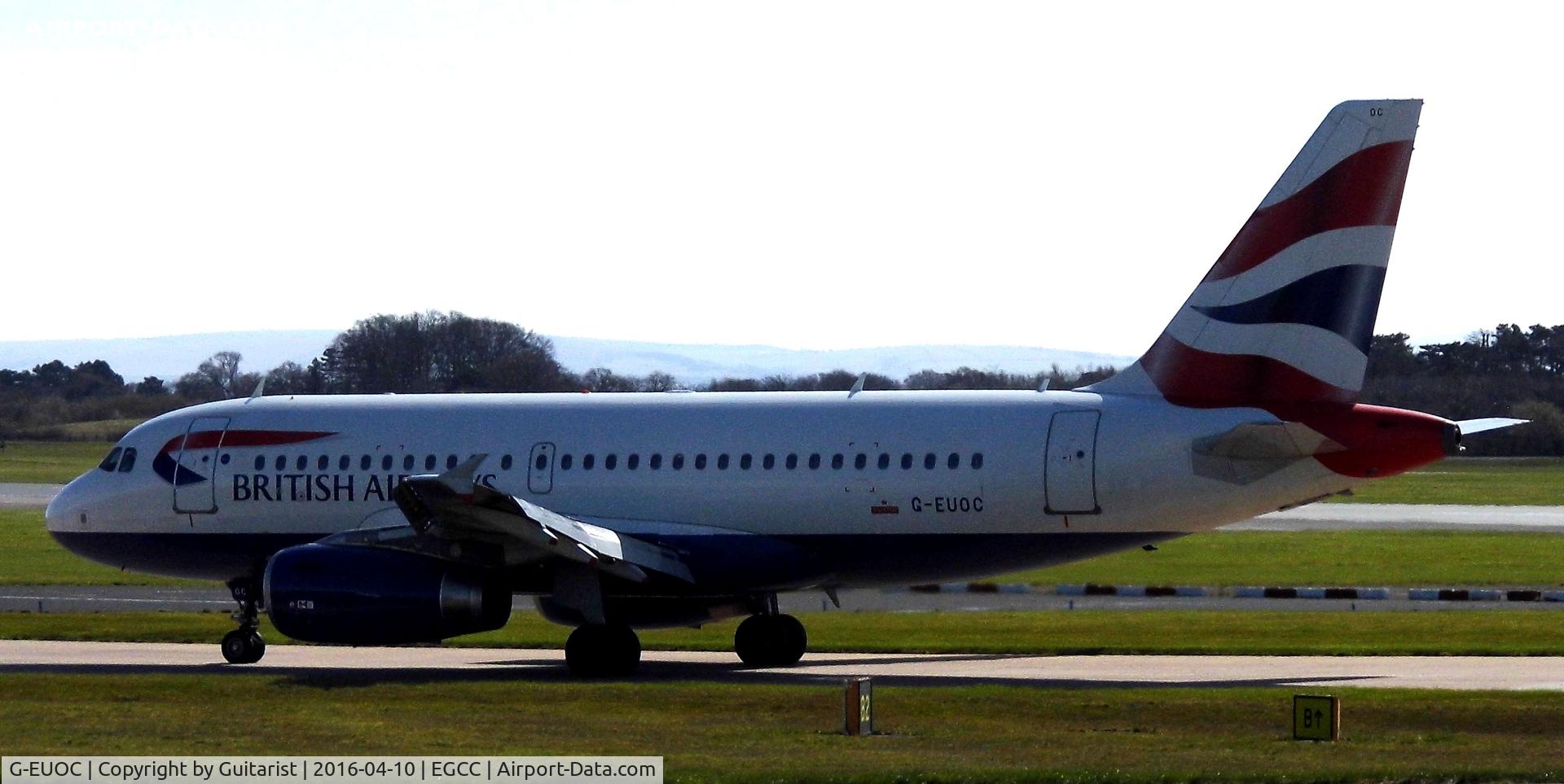 G-EUOC, 2001 Airbus A319-131 C/N 1537, At Manchester