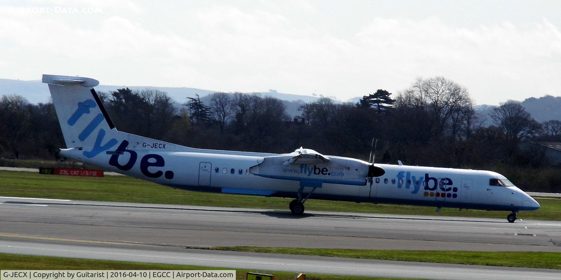G-JECX, 2007 De Havilland Canada DHC-8-402Q Dash 8 C/N 4155, At Manchester