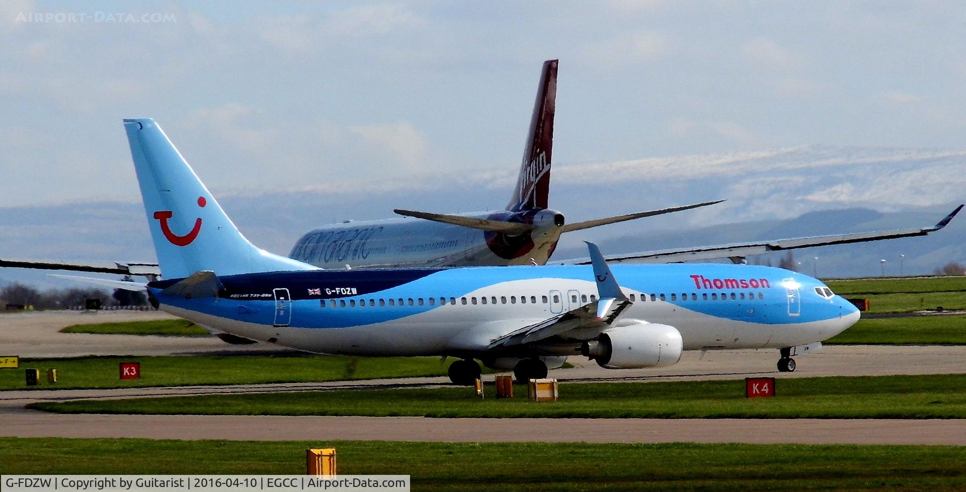 G-FDZW, 2011 Boeing 737-8K5 C/N 37254, At Manchester