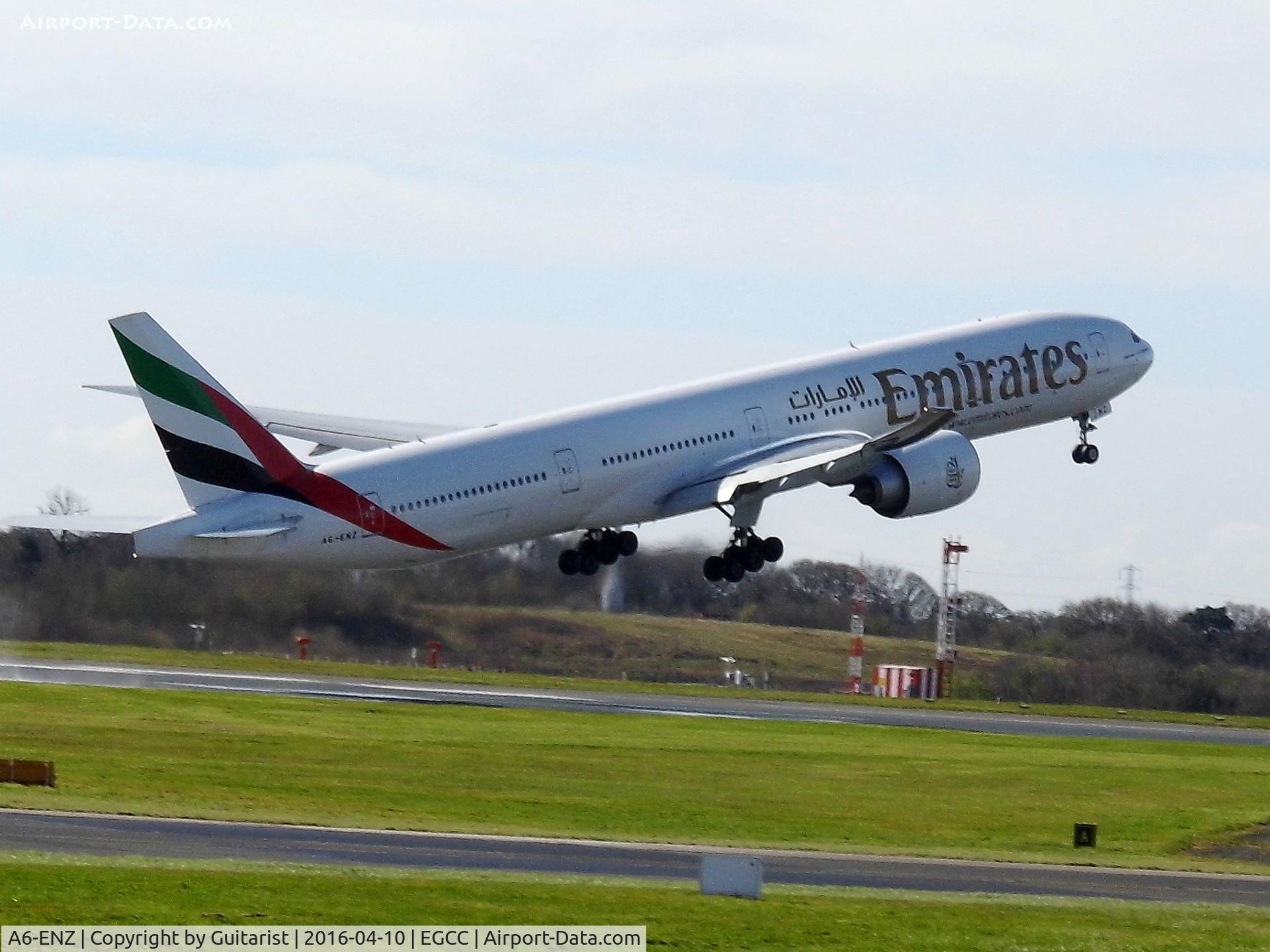A6-ENZ, 2015 Boeing 777-31H/ER C/N 42319, At Manchester