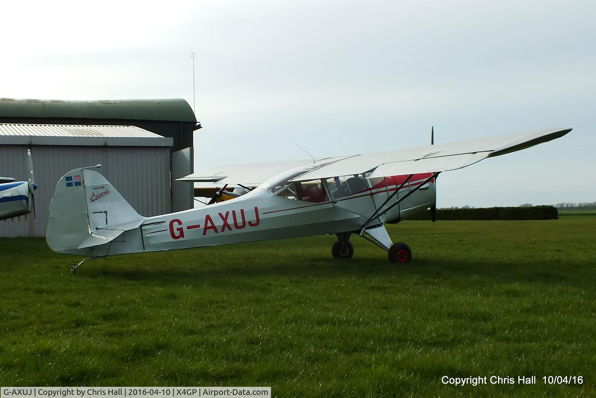 G-AXUJ, 1948 Auster J-1 Autocrat C/N 1957, on a private strip in Lincolnshire