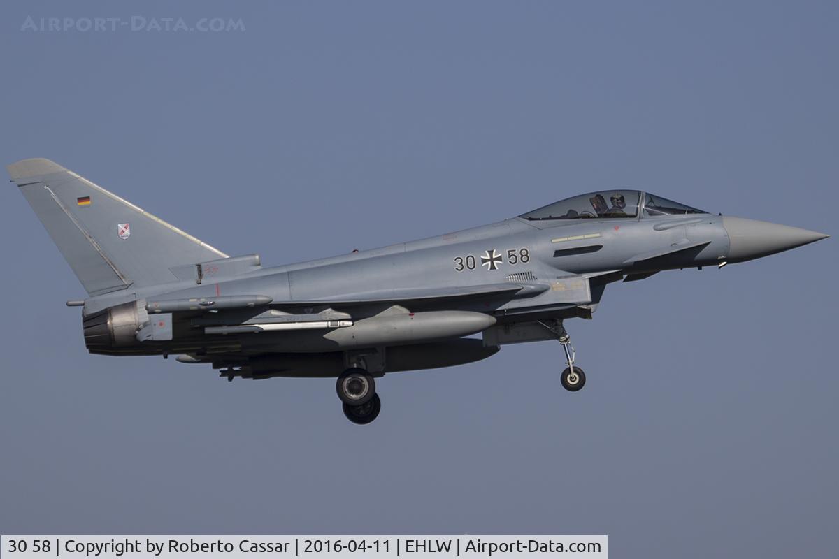 30 58, Eurofighter EF-2000 Typhoon S C/N GS042, Frisian Flag 2016