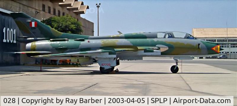 028, Sukhoi Su-22UM-3K C/N 175323 87709, Sukhoi Su-22UM-3 Fitter-G [7532387709] (Peruvian Air Force) Las Palmas AB~OB 05/04/2003