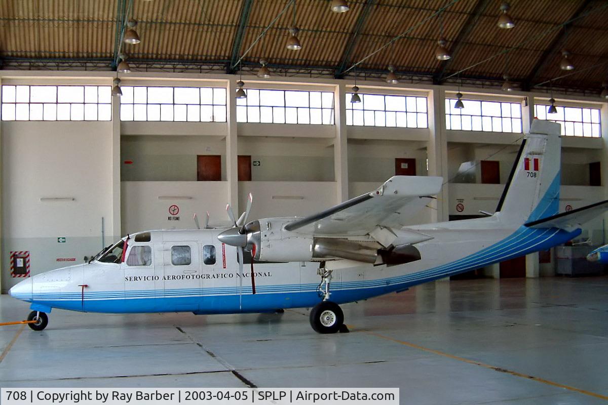 708, 1977 Rockwell 690B Turbo Commander C/N 11391, Rockwell Turbo Commander 690B [11391] (Peruvian Air Force) Las Palmas AB~OB 05/04/2003