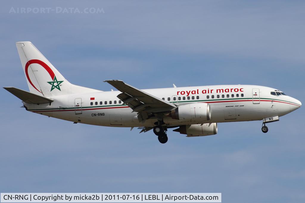 CN-RNG, 1995 Boeing 737-5B6 C/N 27679, Landing