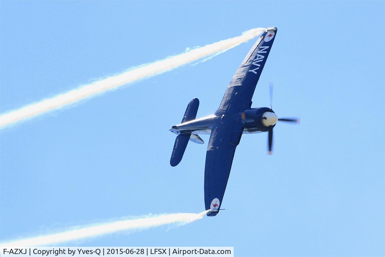F-AZXJ, 1949 Hawker Sea Fury FB.11 C/N 37733, Hawker Sea Fury FB.11, On display, Luxeuil-Saint Sauveur Air Base 116 (LFSX) Air show 2015