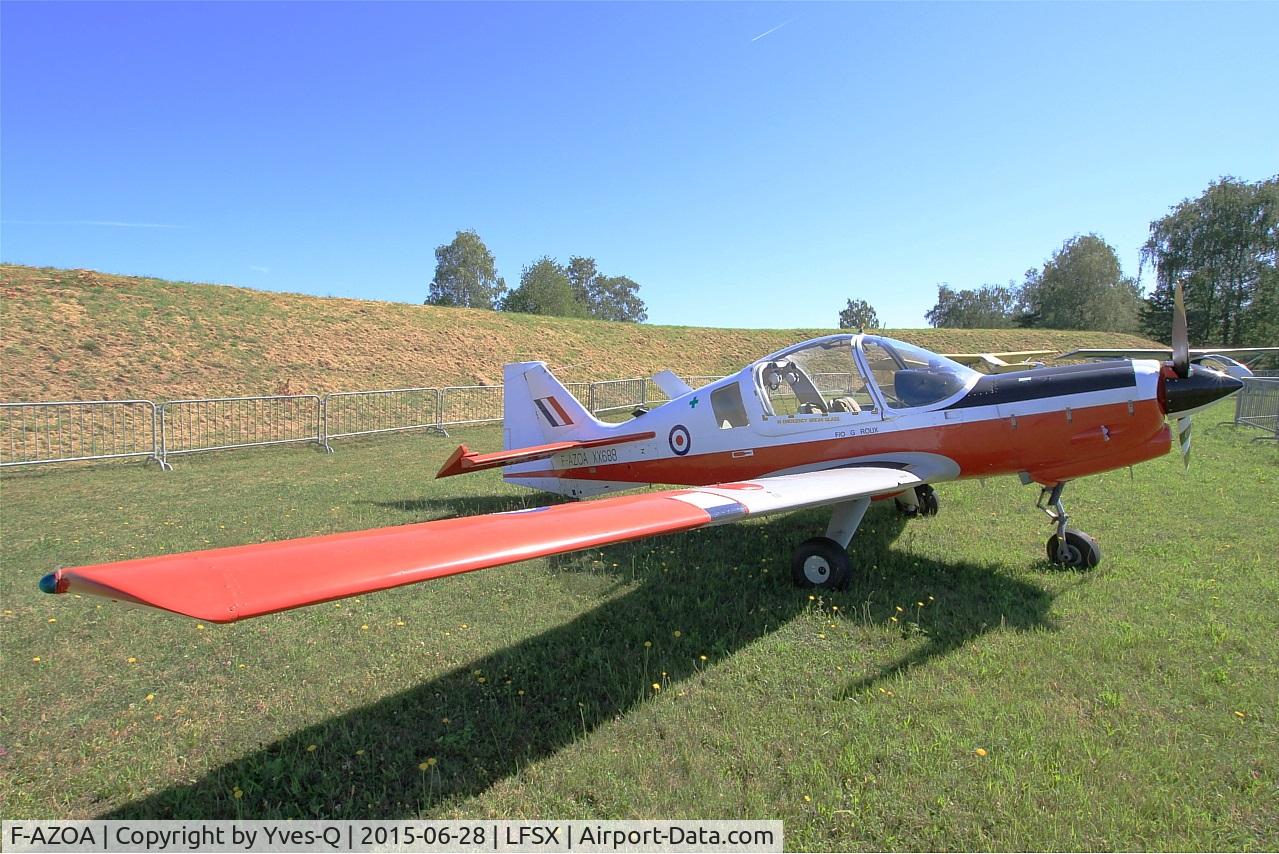 F-AZOA, 1975 Scottish Aviation Bulldog T.1 C/N BH.120/334, Scottish Aviation Bulldog T.1, Static display, Luxeuil-St Sauveur Air Base 116(LFSX) Open day 2015